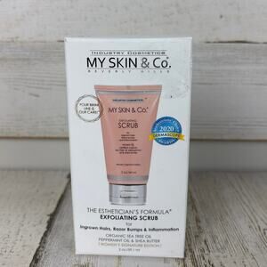 My Skin & Co Exfoliating Scrub Women Ingrown Hairs Razor Bumps Inflammation new